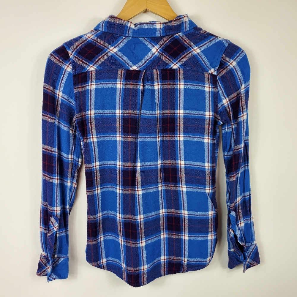 Rails Hunter Blue White Plaid Button Down Shirt - Picture 3 of 8